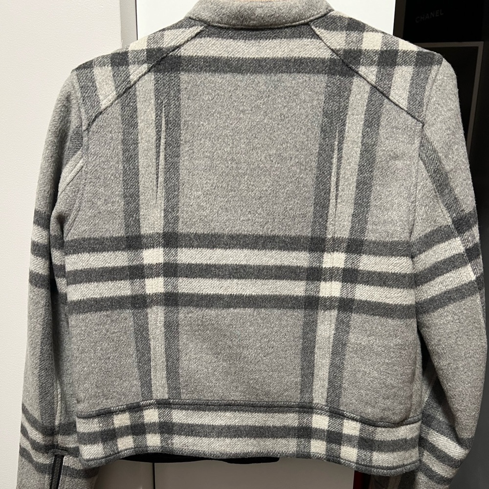 Check Wool Jacket - image 4